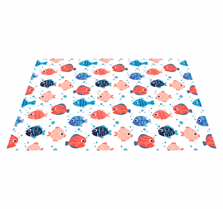 Livfulla fiskmotiv Andra Vinylmattor - Tenstickers