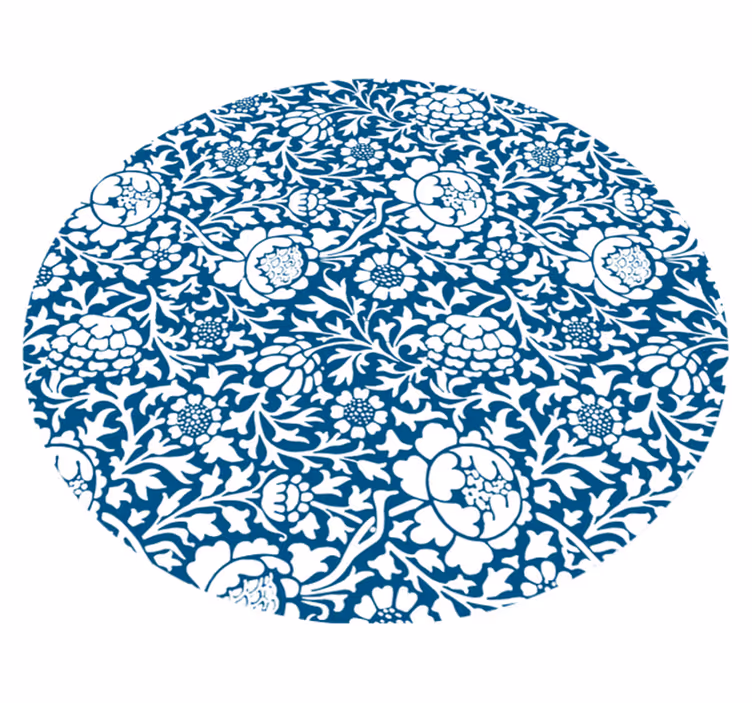 Blommönsterstil Vinylmatta blommor och växter - Tenstickers