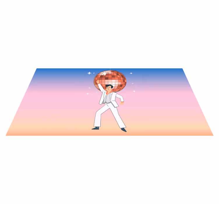 Dansfestvibbar Andra Vinylmattor - Tenstickers