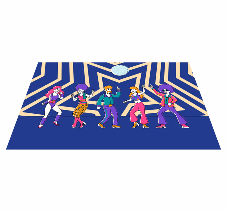 Disco dansfest Andra Vinylmattor - Tenstickers