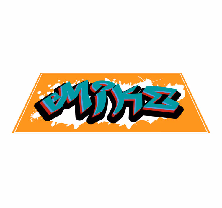 Wild style king graffiti personlig matta - Tenstickers