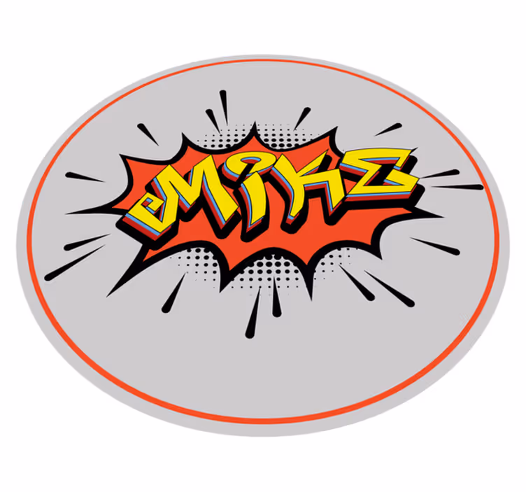 Bomberstil graffiti personlig matta - Tenstickers