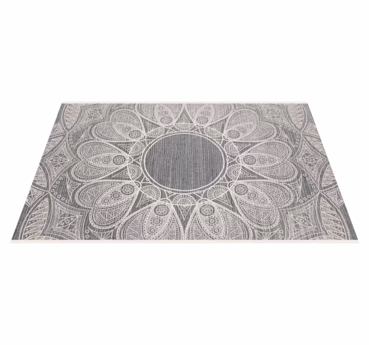 Sofistikerat runt motiv Vinylmatta Mandala - Tenstickers