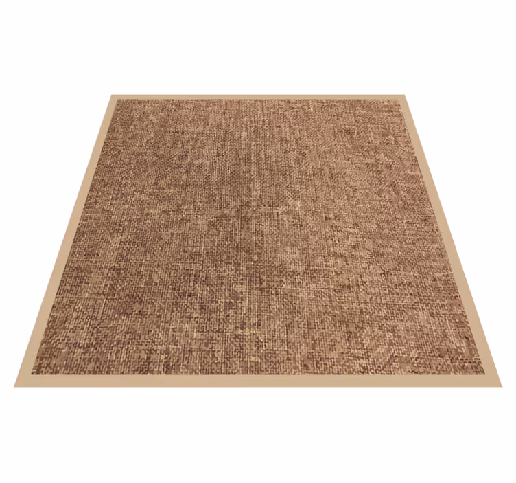 Matta i beige färg med naturlig fiberstruktur - Tenstickers
