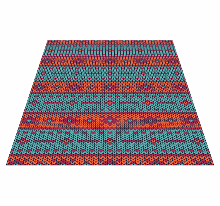 Livligt geometriskt motiv Vinylmatta etnisk - Tenstickers