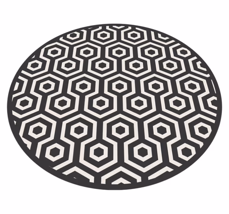 Hexagonanordning Vinylmatta geometrisk - Tenstickers
