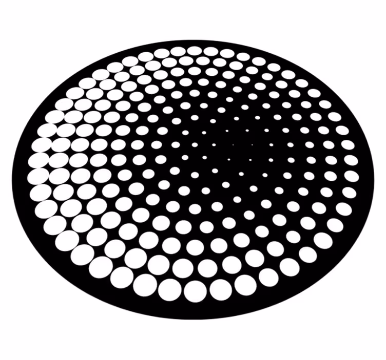 Prickigt mönster Vinylmatta geometrisk - Tenstickers