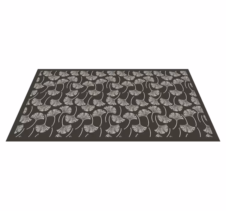 Motiv av ginkgoblad Vinylmatta blommor och växter - Tenstickers