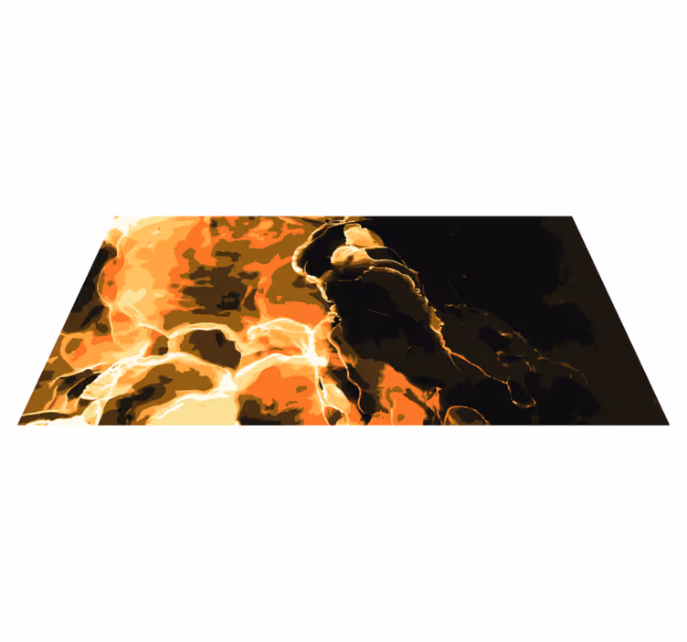 Eldig effekt vinylmatta i marmor - Tenstickers