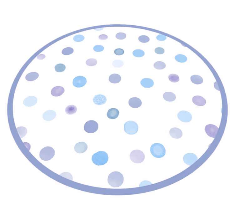 Livfulla prickade cirklar Andra Vinylmattor - Tenstickers