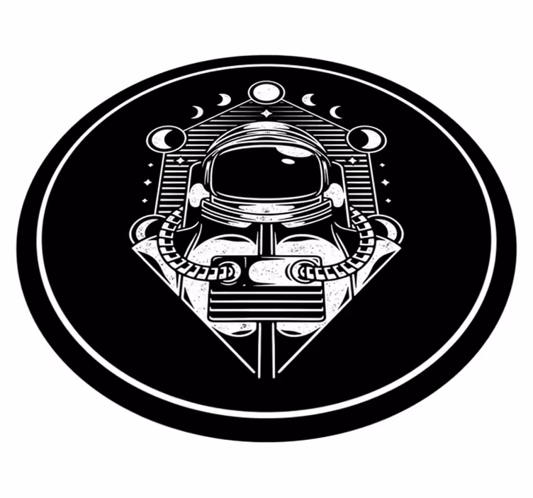 Astronautgrafik Vinylmatta Ungdom - Tenstickers