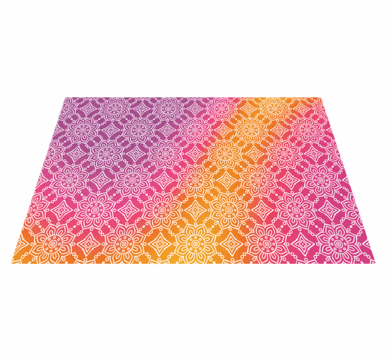Elegant gradient Vinylmatta Mandala - Tenstickers