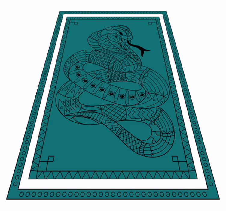 Cobra orm mandala vinylmatta - Tenstickers