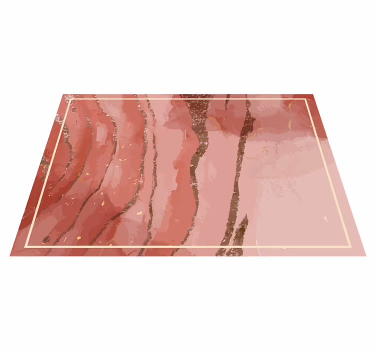 Eleganta rosa virvlar vinylmatta i marmor - Tenstickers