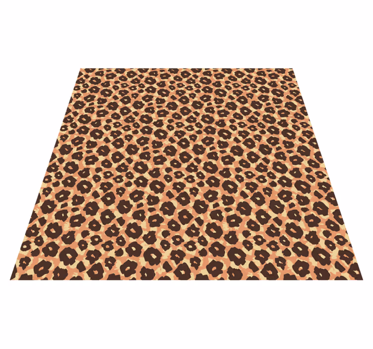 Leopardmönstermix Vinylmatta djurtryck - Tenstickers