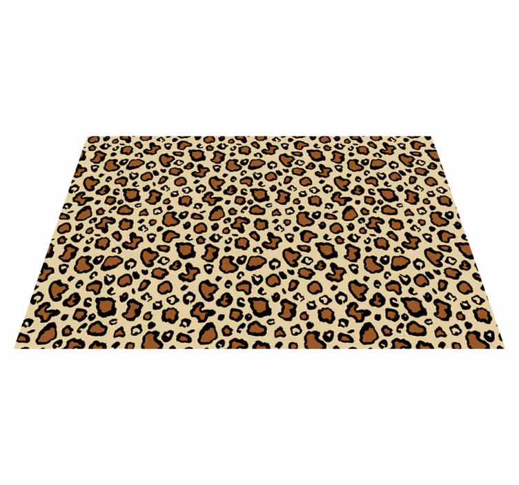 Klassisk djurmatta med leopardmönster - Tenstickers