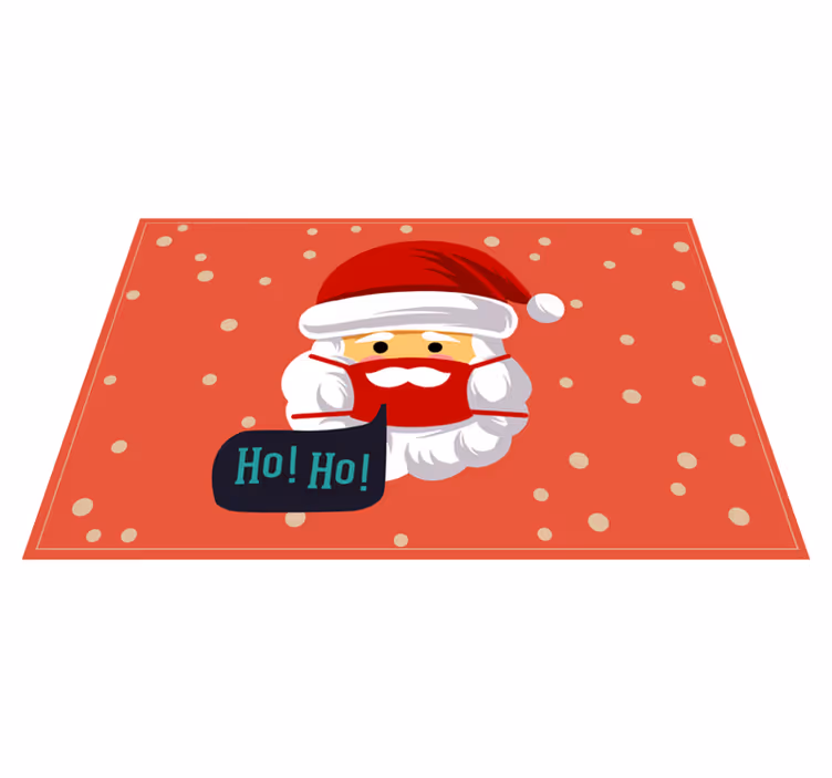 Jultomten jubel Vinylmatta Jul - Tenstickers