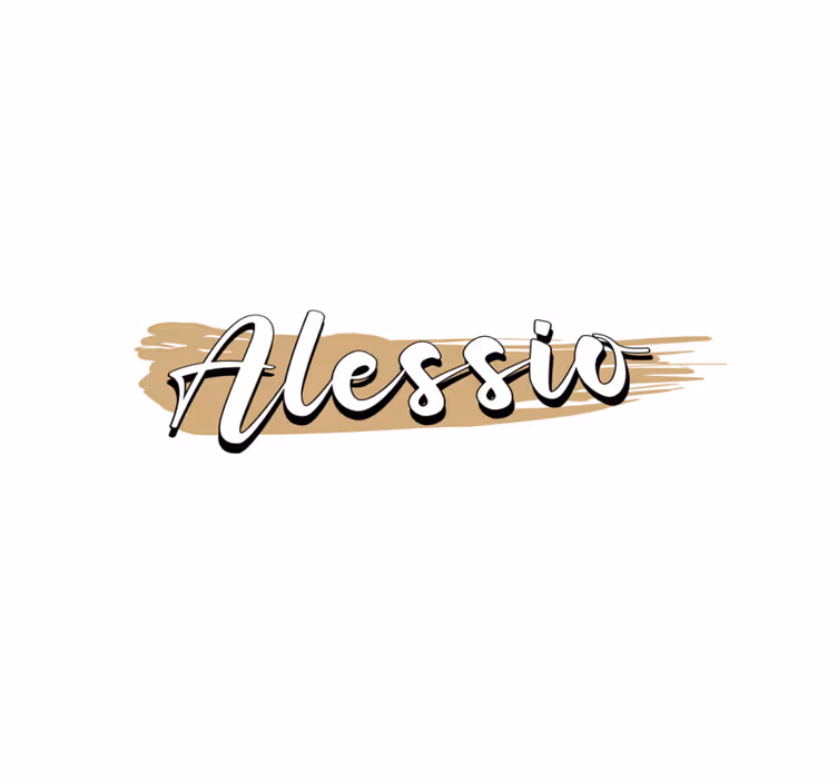 Elegant abstrakt design Vinylmatta namn - Tenstickers