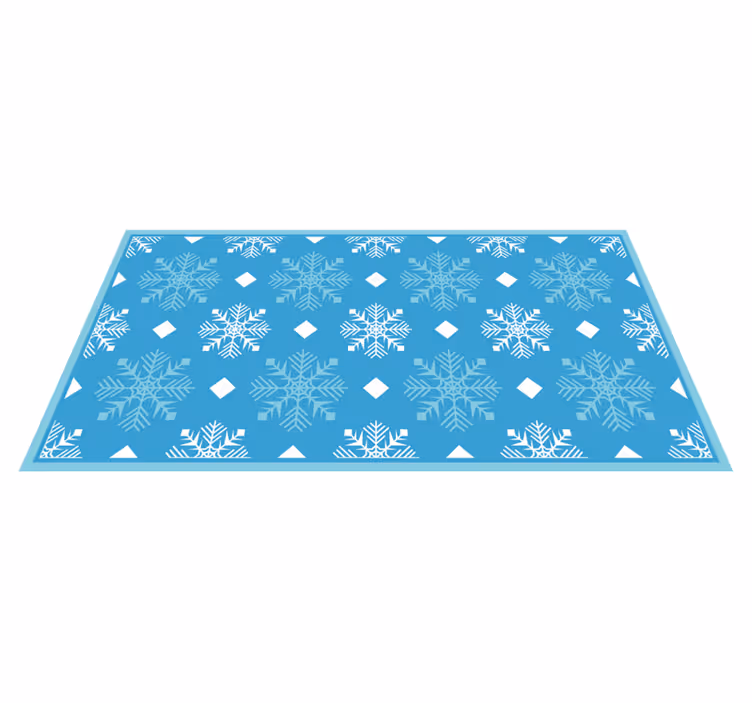 Snöflingakoncept Vinylmatta Jul - Tenstickers