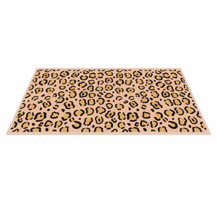 Leopardmönsterlek Vinylmatta djurtryck - Tenstickers