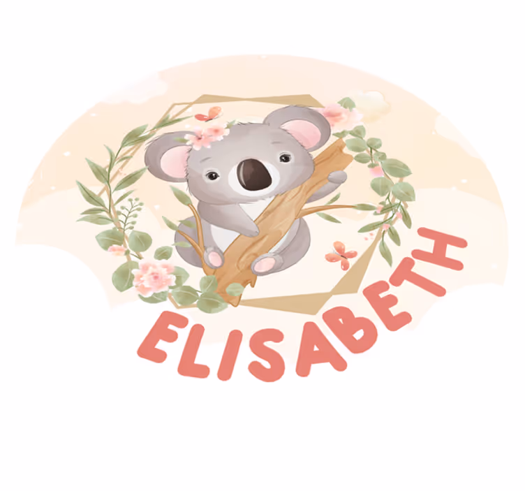 Vinylmatta adorabel koala konst - Tenstickers