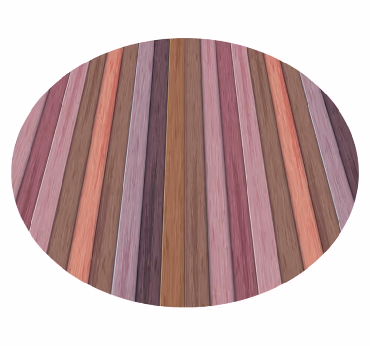 Diagonala lila ränder Vinylmatta träeffekt - Tenstickers