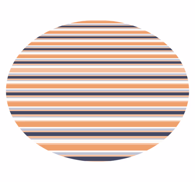 Randigt cirkulärt motiv Vinlymatta randiga - Tenstickers