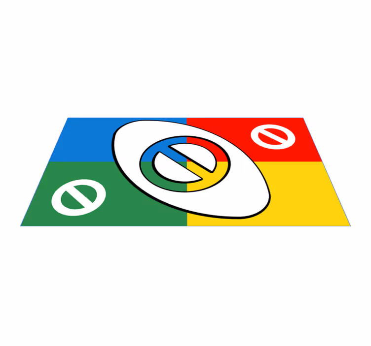 Färgglada cirkulära former Andra Vinylmattor - Tenstickers