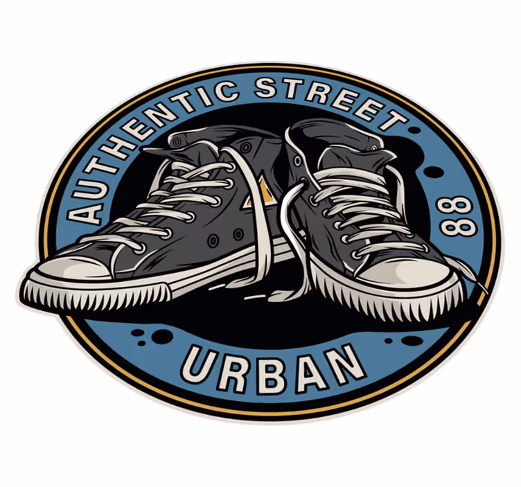 Sneakers i streetstyle Vinylmatta Ungdom - Tenstickers
