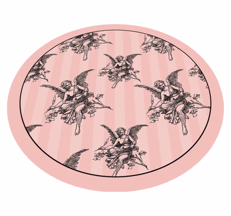 Toile jouy mönster konst design vintage matta - Tenstickers