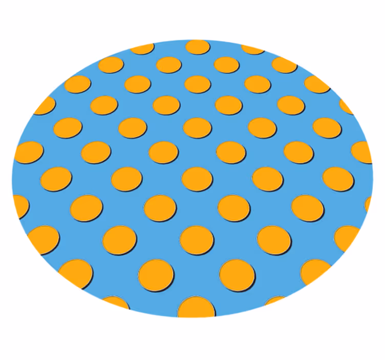 Ljusa prickar Vinylmatta geometrisk - Tenstickers