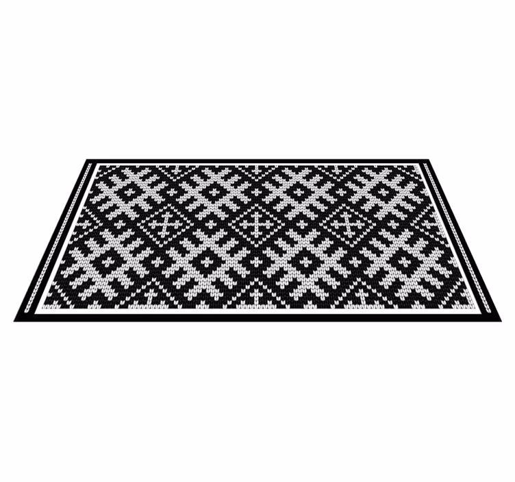 Vikingkedjade rutmönster geometriska mattor - Tenstickers