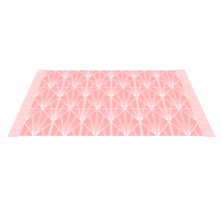 Rosa geometriskt schema Vinylmatta kakeleffekt - Tenstickers
