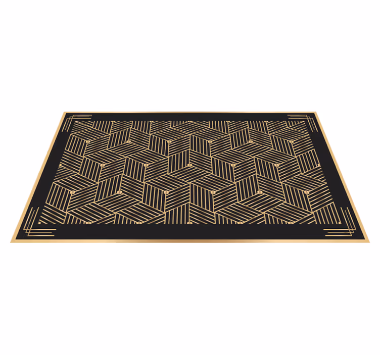 Snyggt mönstrad Vinylmatta geometrisk - Tenstickers