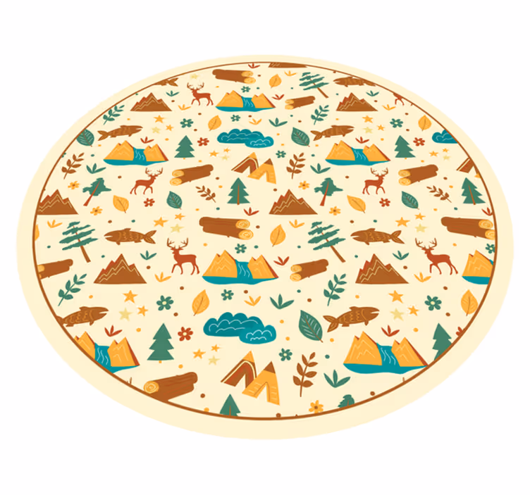 äventyrslandskap utomhus Vinylmatta natur - Tenstickers