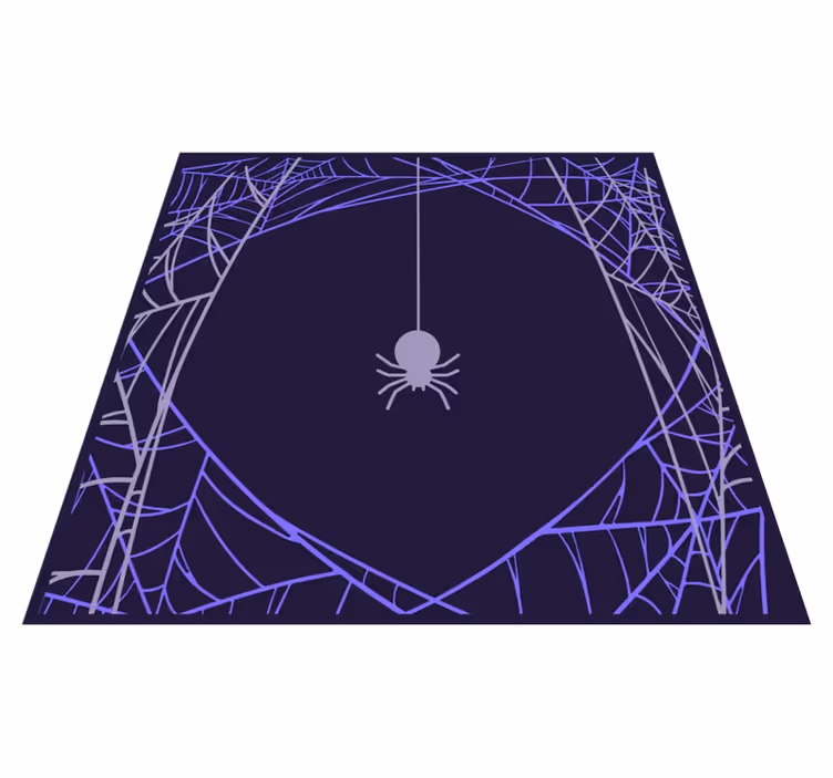 Spindelnätsmönster Vinylmatta Halloween - Tenstickers