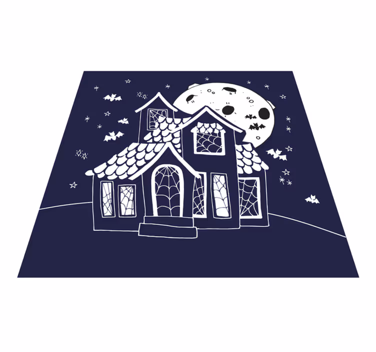 Kuslig herrgårdsmiljö Vinylmatta Halloween - Tenstickers
