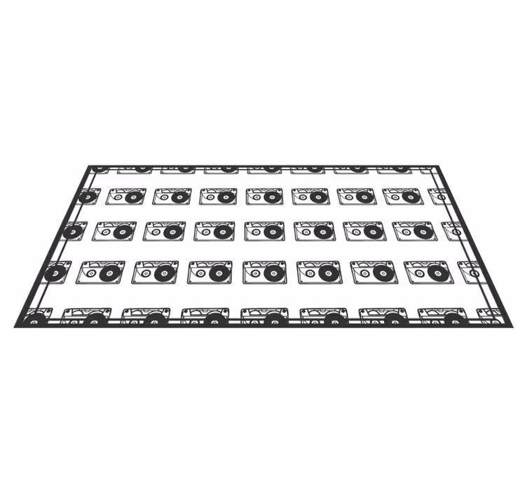 Retro ljudtema Andra Vinylmattor - Tenstickers