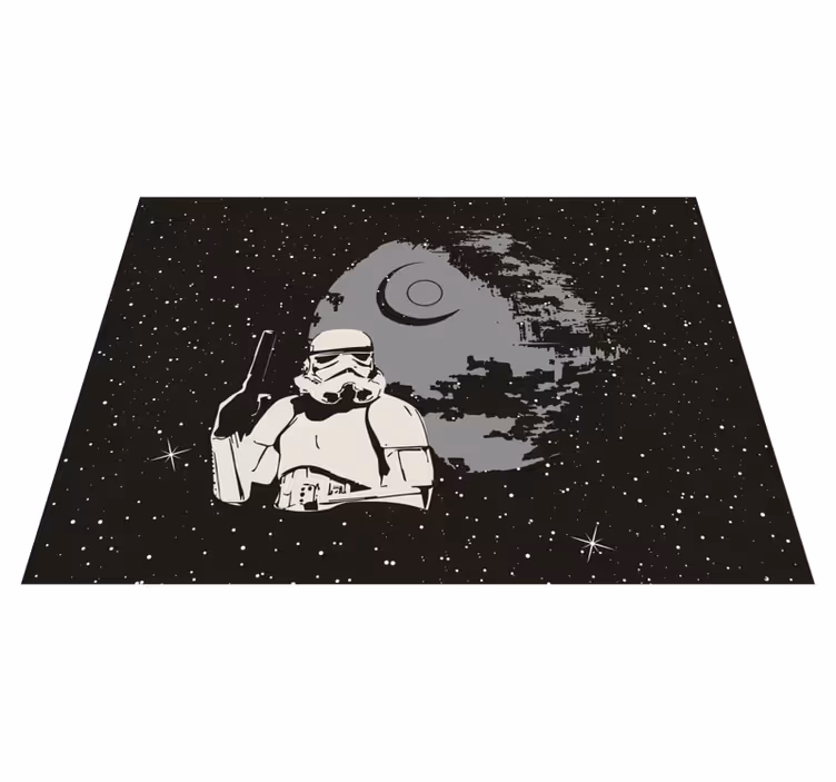 Typisk whitetrooper mönster tonåring vinyl matta - Tenstickers