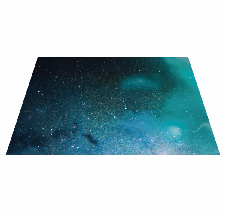 Kosmisk galaxnyans Vinylmatta Stjärnor - Tenstickers