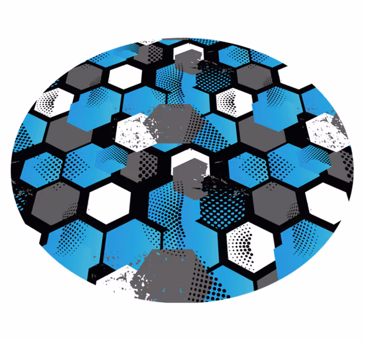 Sexkantigt mönsterförstärkning Vinylmatta geometrisk - Tenstickers