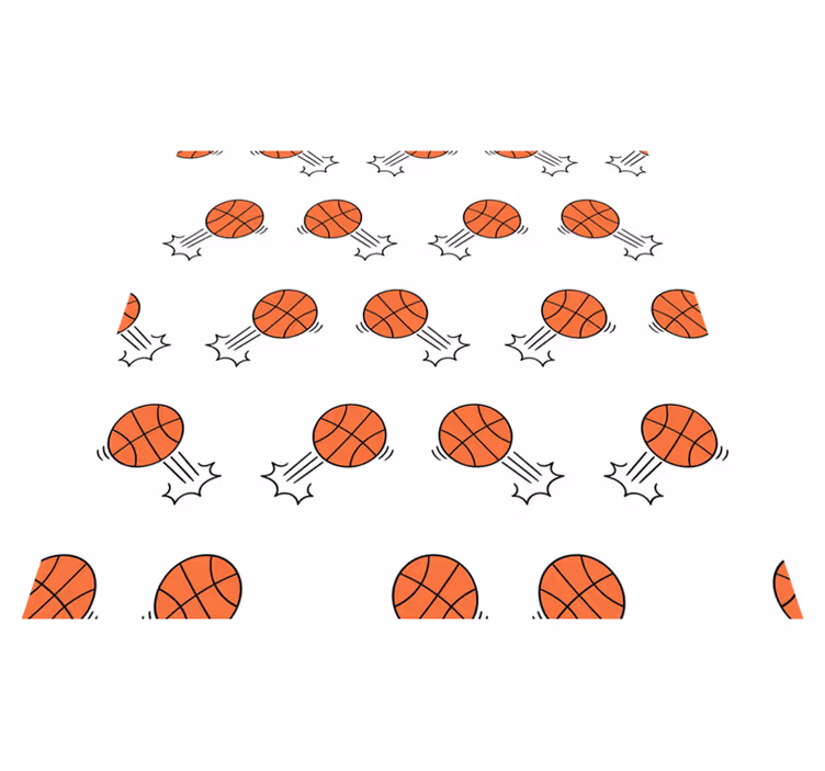 Basketbollsrörelsemönster Andra Vinylmattor - Tenstickers
