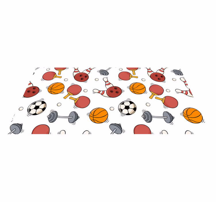 Sport roliga element Vinylmatta Ungdom - Tenstickers