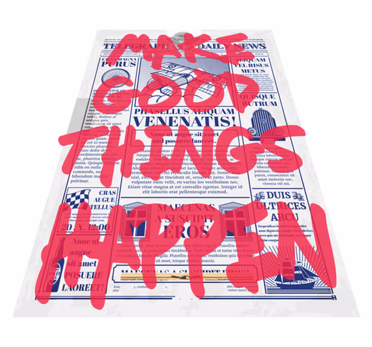 Göra bra saker Vinylmattor med fraser - Tenstickers