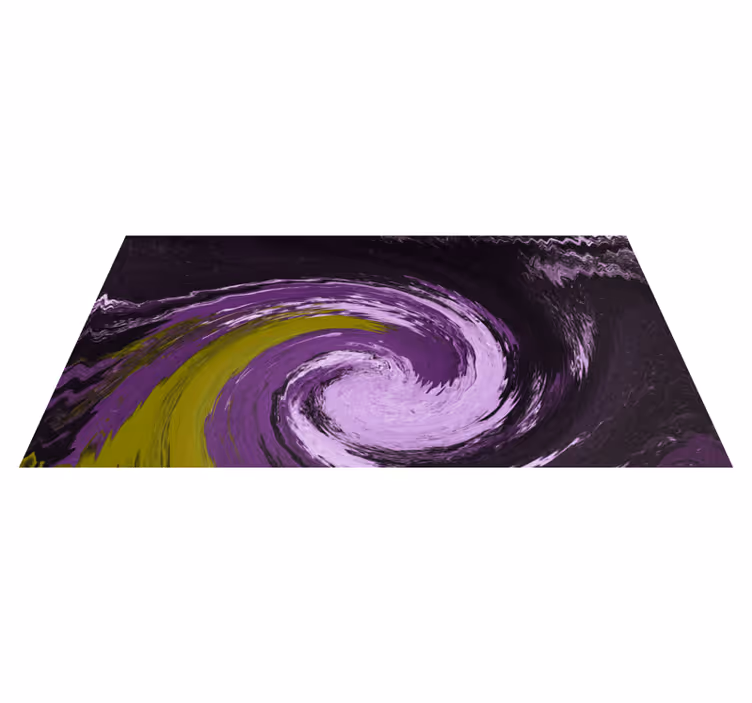 Spiralformade färgflöden Vinylmatta Ungdom - Tenstickers