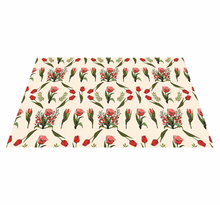 Vinylmatta blommor och växter bloommotiv - Tenstickers