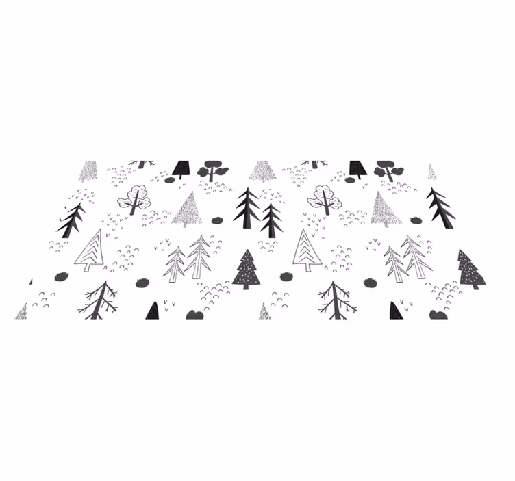Trädmönster Vinylmatta Scandinaviska - Tenstickers