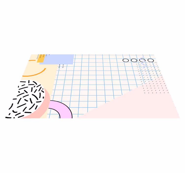 Modern abstrakt Vinylmatta geometrisk - Tenstickers
