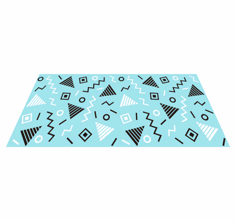 Formulärarrangemang Vinylmatta geometrisk - Tenstickers