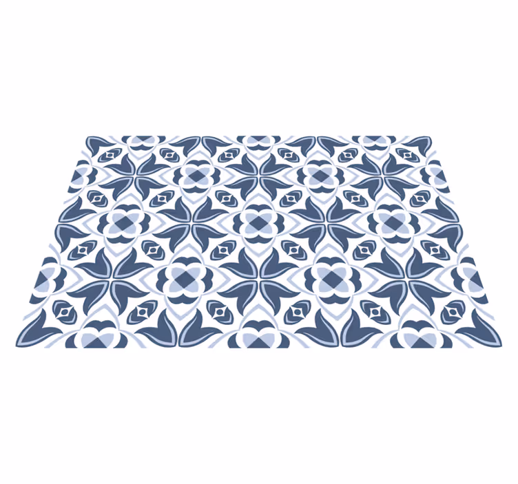 Snyggt grått mönster Vinylmatta Mosaik - Tenstickers